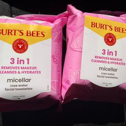 Berts Bees, Three And One Makeup Remover, Cleanness And Hydration Face Wipes