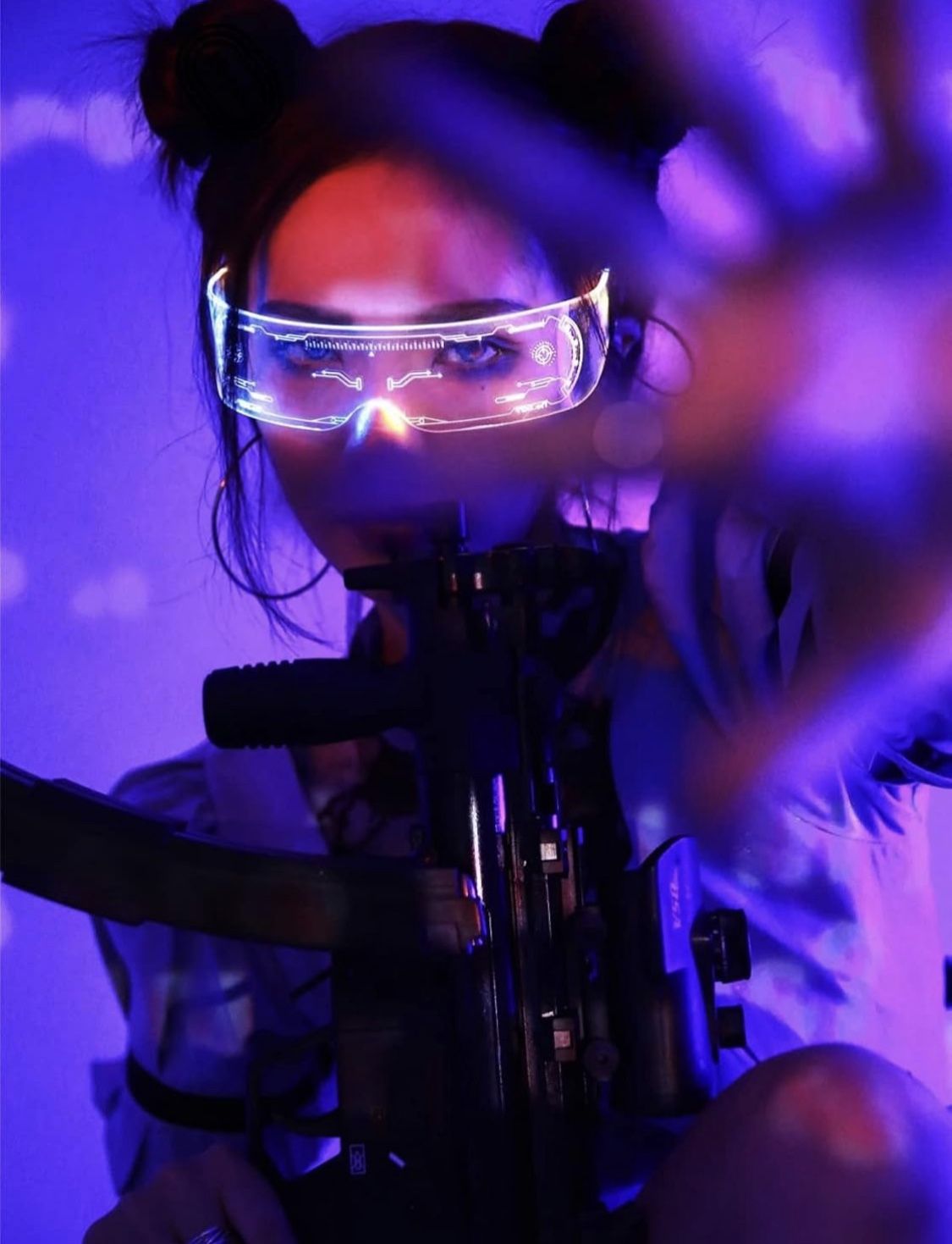 Futuristic LED glasses With 7 Mode