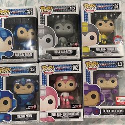 Megaman funko Lot