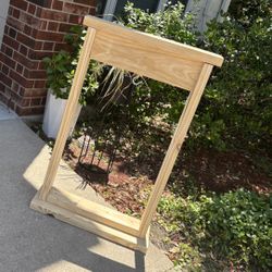 Front Door Hanging Plant Holder Wood