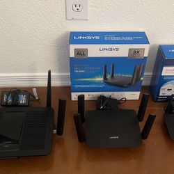 Linksys Router (EA8500) and 2 Linksys WiFi Extender (RE9000 and RE6500)