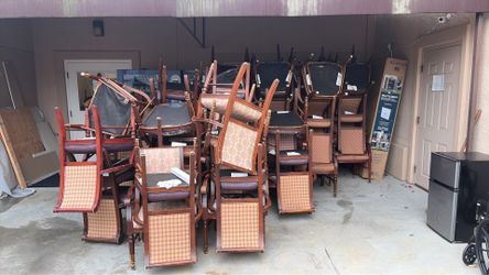 Free chairs! Most need to be reupholstered