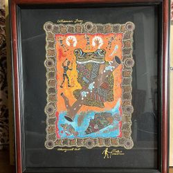 Dale Oliver Malla painting Australian Aboriginal Art Wiseman Frog