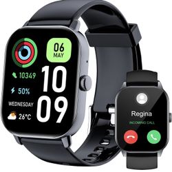 1.91" Smart Watch,Fitness Tracker,Smart Watches for Men and Women with Message Call Function,120+ Sport Modes, IP68 Waterproof,24 Hours Heart Rate/Sle