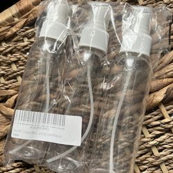 4oz  Empty Spray Bottle With Tops 