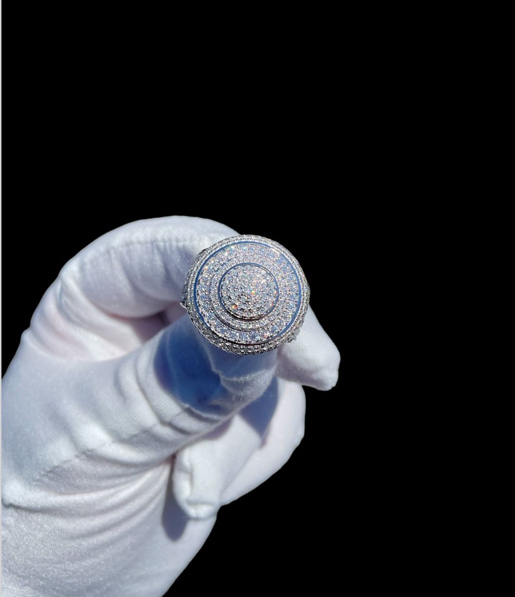 925 Silver With Moissanite Ring