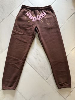 Brown Sp5der Sweat Pants