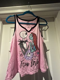 Nightmare before Christmas shorts & tank top pj set