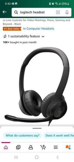 Computer Headset W/cord