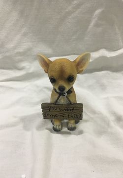 Cute Sitting chihuahua/ you want some of this/