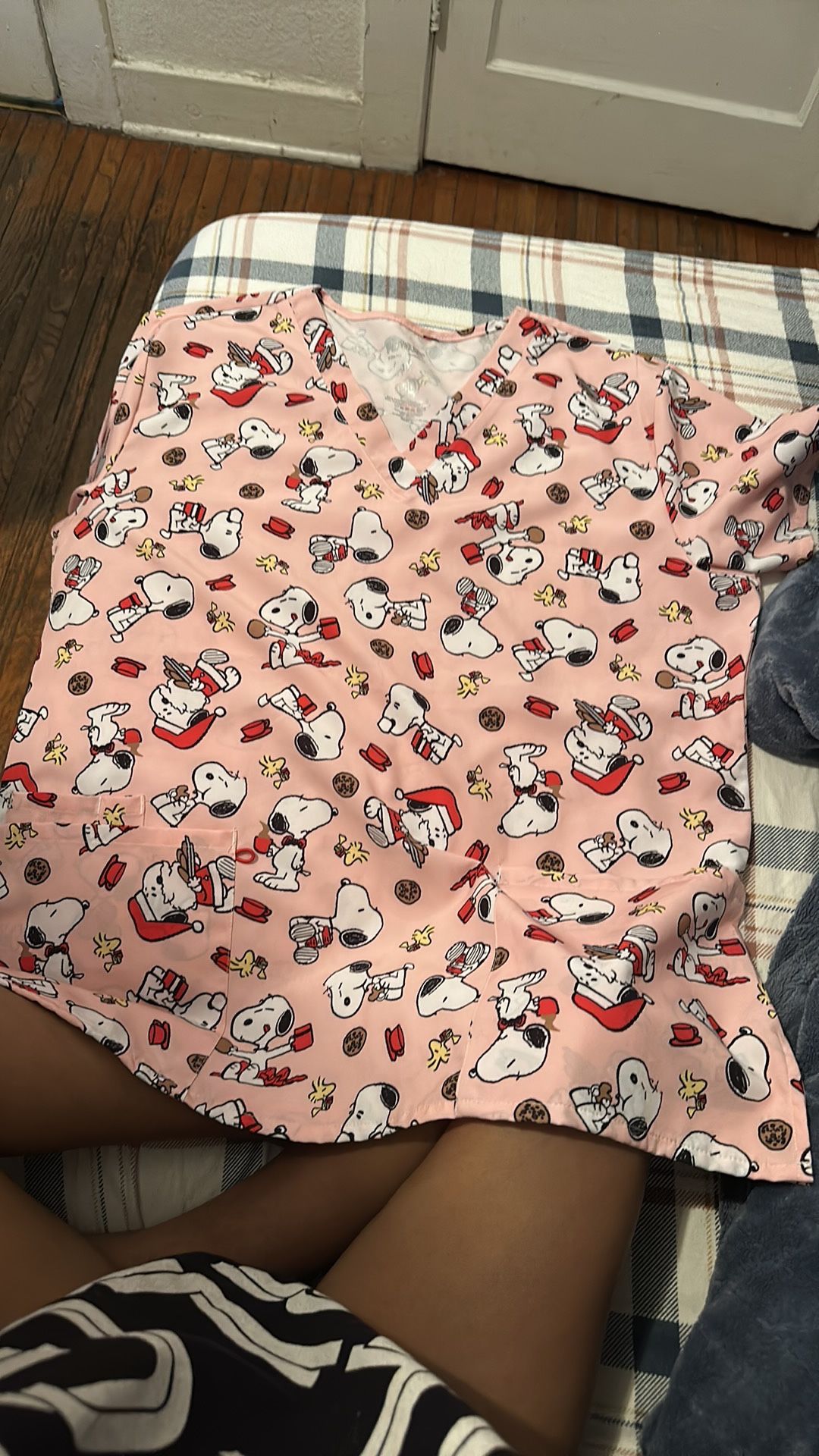 Peanuts Scrubs Top Woman