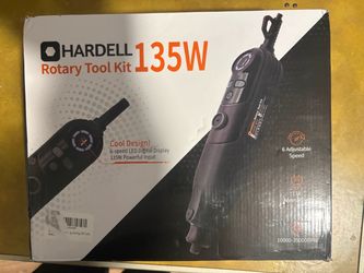 HARDELL 135W Rotary Tool Kit w/ 178 Accessories & Flex Shaft – $32 – Arlington Ready-to-post description HARDELL 135W variable-speed rotary tool kit w