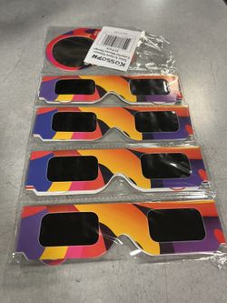 Glasses for solar  eclipse