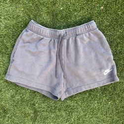Nike Women’s Fleece Shorts – Blue (M) 