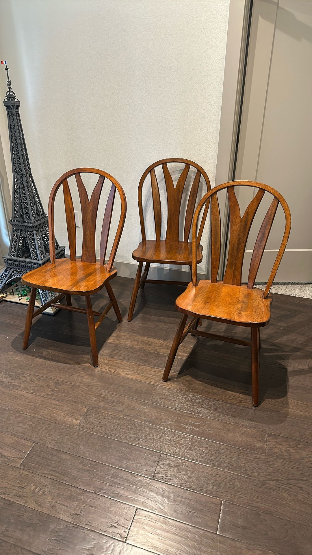 3 Wooden Chairs