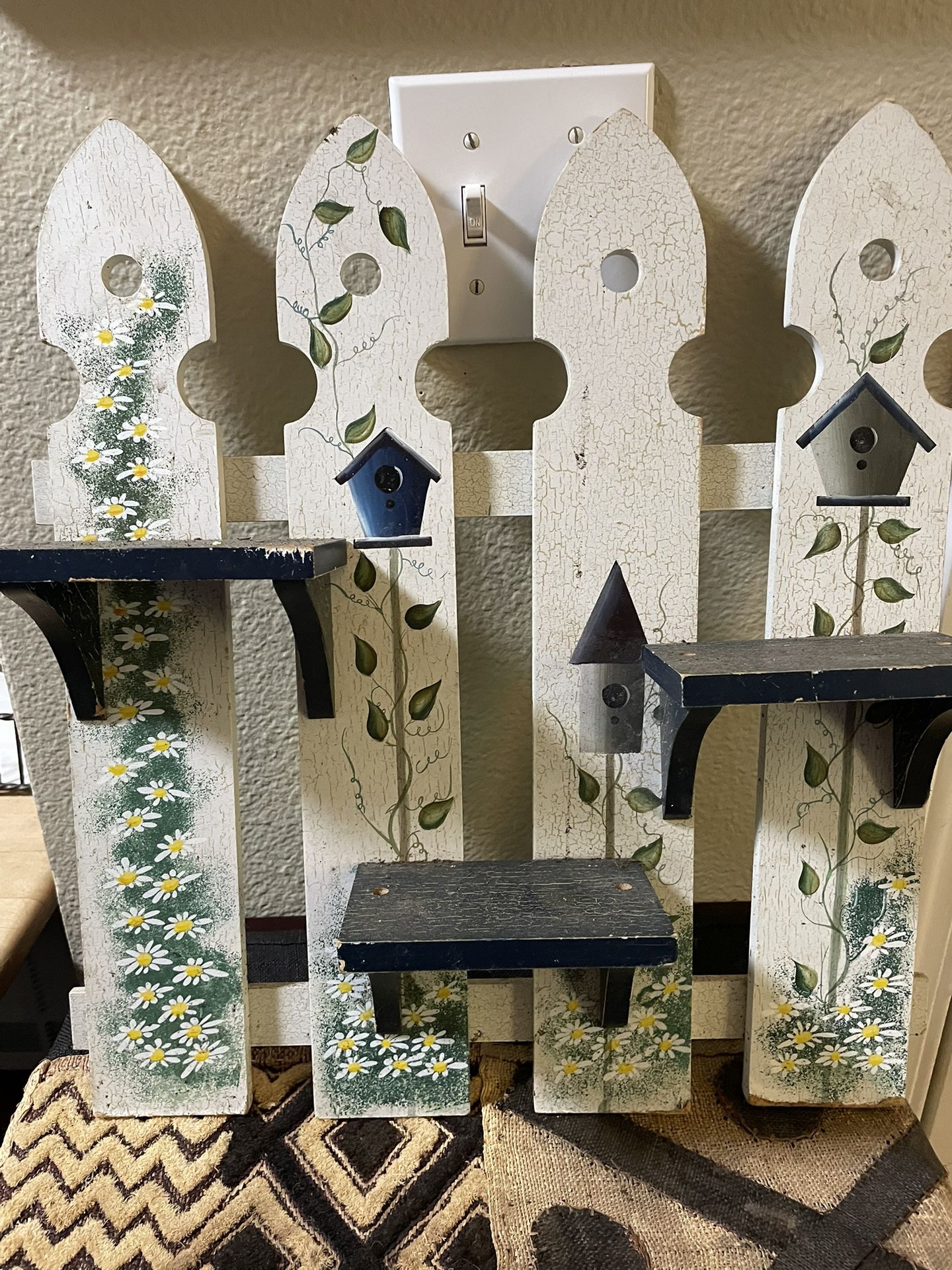 Picket Fence With Small Shelf