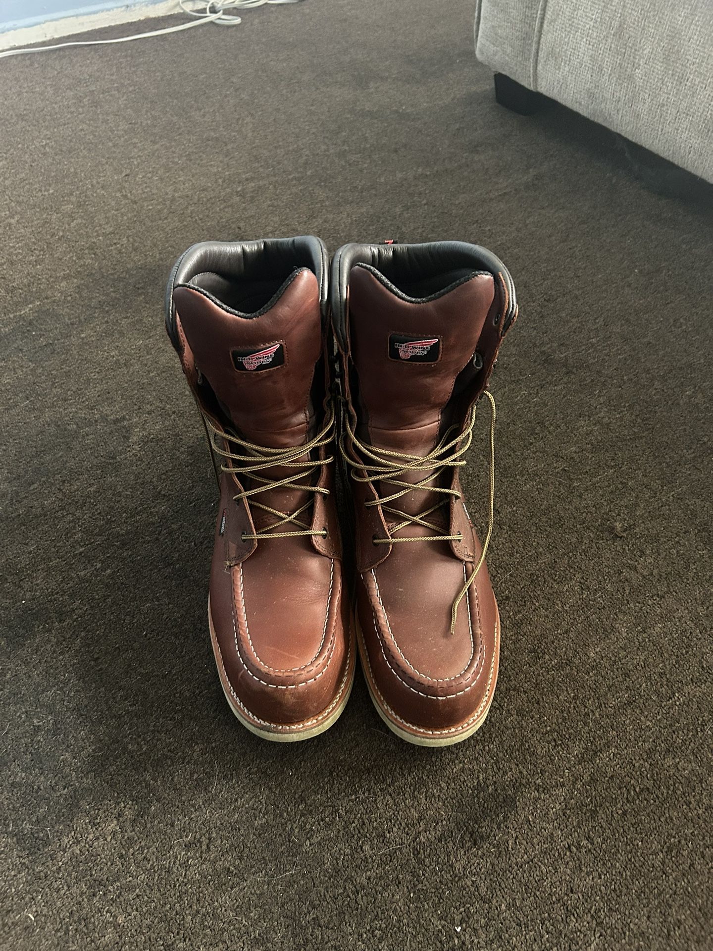 Red Wings Boots Men's 6-inch Waterproof Leather Safety Toe Boot $100