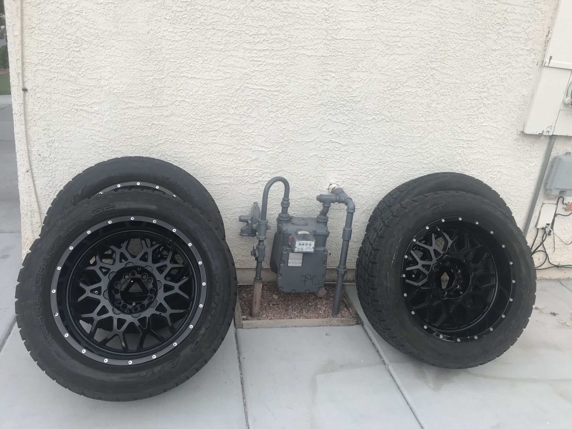 Nitto terra tires and hunter rims -MUST SEE 900 OBO