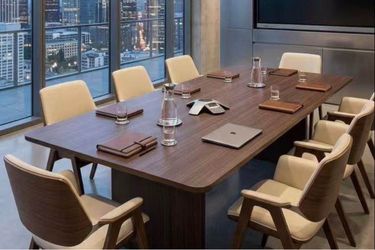 Large Walnut Conference Table
