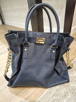 Michael Kors Hamilton Large Tote, Navy
