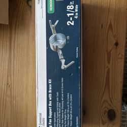 Ceiling Fan Support Box With Brace Kit. 4” Wide 