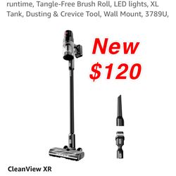 New BISSELL CleanView XR 200W Lightweight Cordless Vacuum w/ Removable Battery, 35-min runtime, Tangle-Free Brush Roll, LED lights, XL Tank, $120