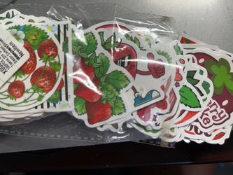 Strawberry Stickers Tag States 100