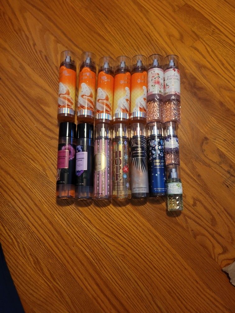 Bath & Body Works BBW Fine Fragrance Mists LOT