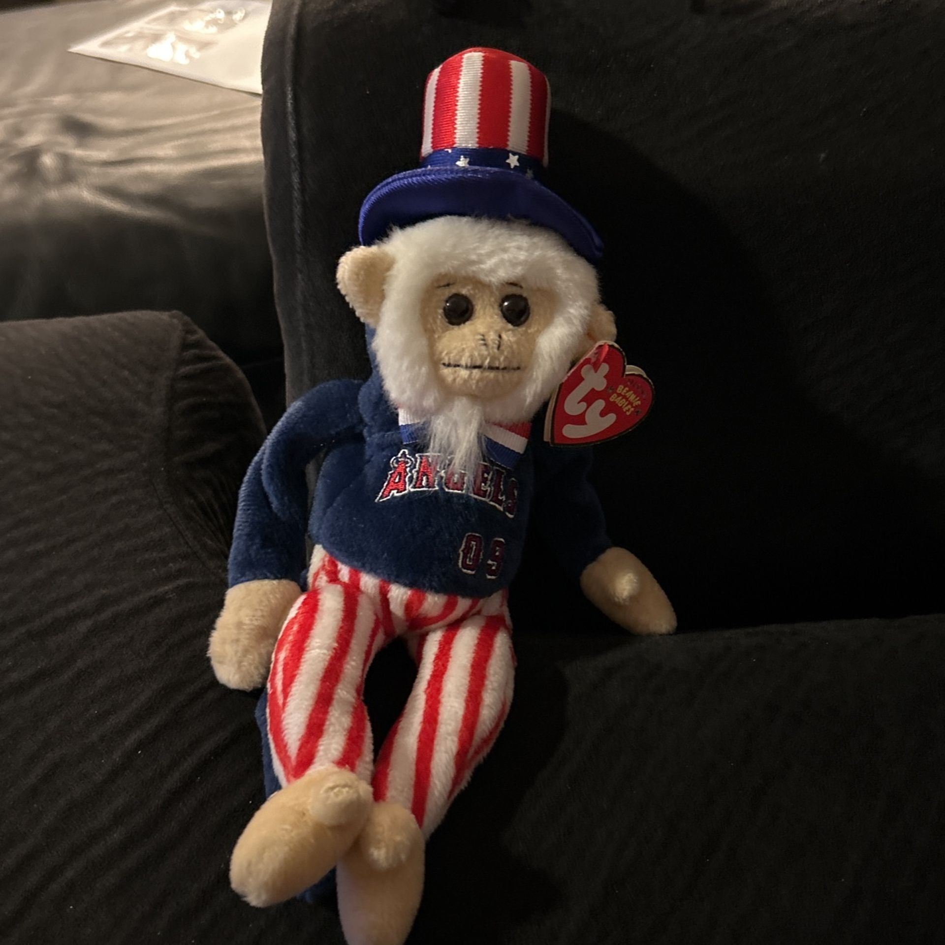 MLB Los Angeles Angels #09 TY Rally Doodle Dandy Beanie Baby Rally Monkey