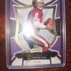 49ers Legend Steve Young Supreme Card /99