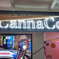 Neon 5ft Canna Con Light Great Working Crafted Condition 