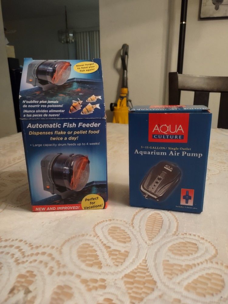 Automatic Fish Feeder & Aquarium Air Pump