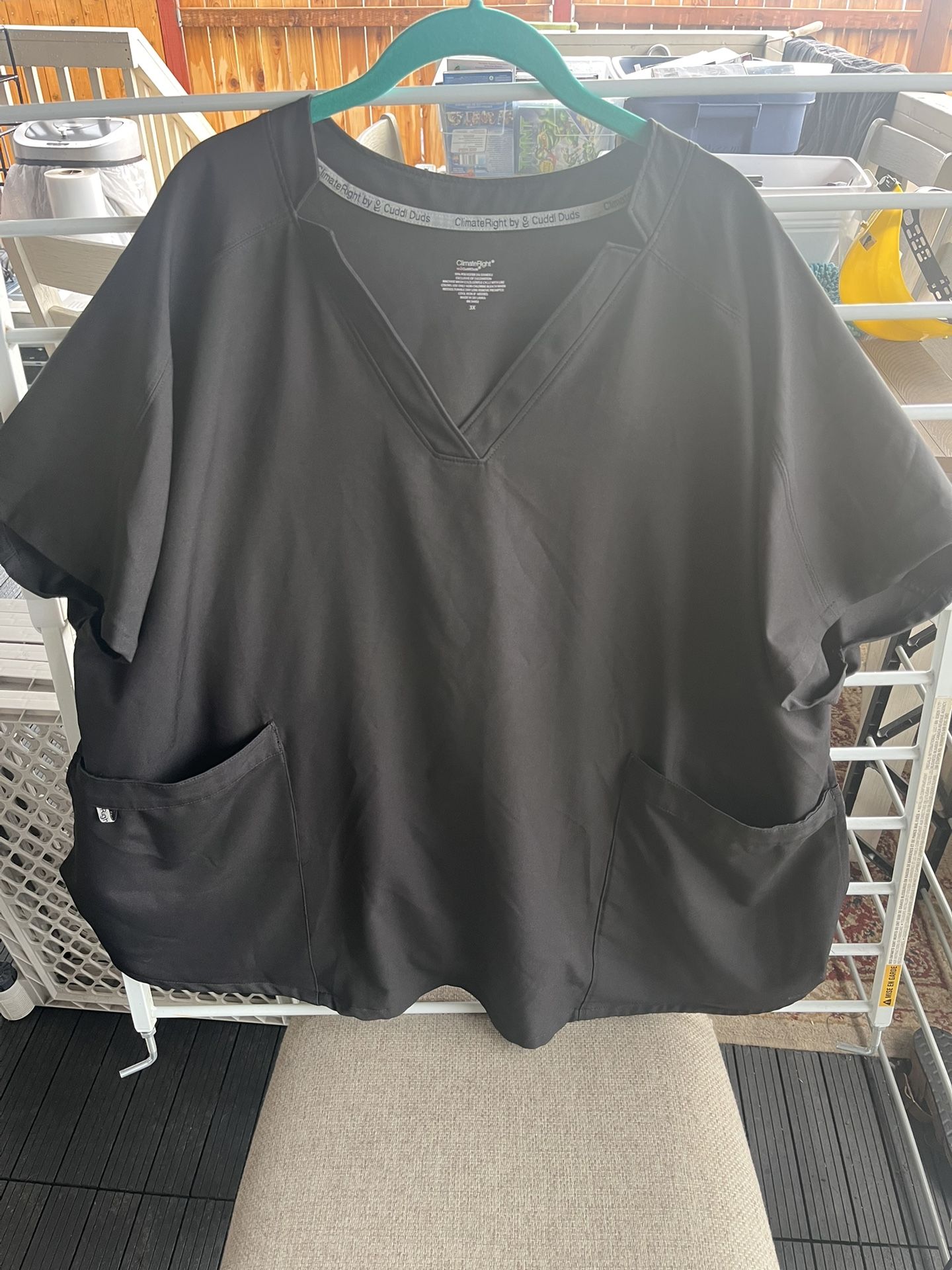 3x Plus Size Scrubs Shirt Only