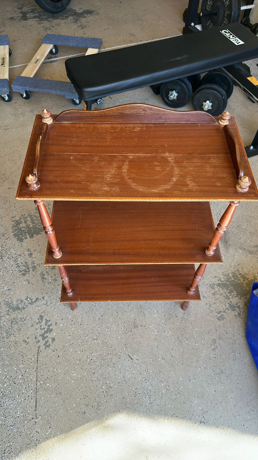 Antique Wood Three Shelve Unit - Vintage Item