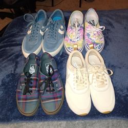 Women's Shoe Lot Size 7.5, 8.5, Vans, Nike, Converse