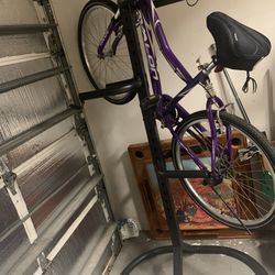 Freestanding 4-Bike Storage Rack, 6’ 10” tall, 36” wide