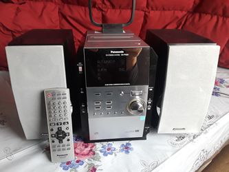 Panasonic 5-Disc CD Cassette Tape Stereo System SA-PM29 mint condition
