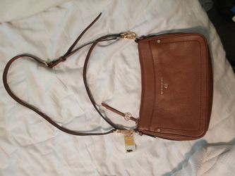 Michael Kors Brown Leather Crossbody Bag