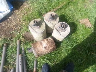 8  Instant 11" Concrete Extension  For Portable Garage 