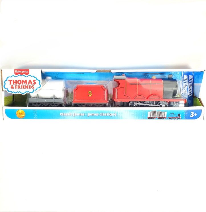 NEW Thomas And Friends 80th Anniversary Motorized Classic James The Red Engine
