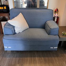 Denim Blue Loveseat