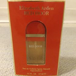 VINTAGE ELIZABETH ARDEN RED DOOR EAU DE TOILETTE SPRAY .33  FL.  OZ.  BRAND NEW IN BOX 