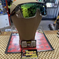 BOMBER BUZZ-BOMB Green Mirror PL Lens Safety Glasses