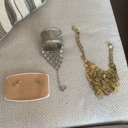 belly dancer necklace/ bracelet and earrings from egypt