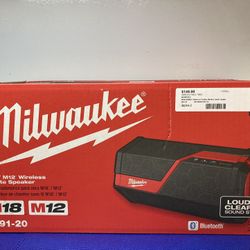 NEW Milwaukee 2891-20 M18/M12 Wireless Jobsite Speaker w/Bluetooth
