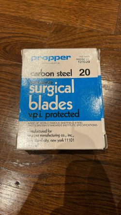 Surgical Steel Blades # 20 Fits # 4 Handle. 
