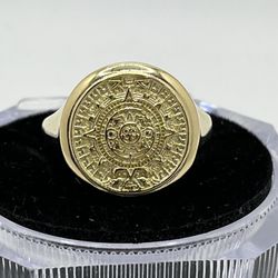 Brand New 10k Gold Aztec Ring