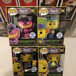 Funko Pop Alice In Wonderland Blacklight Set