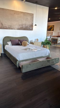CB2 Inspired Storage Bed | Performance Velvet