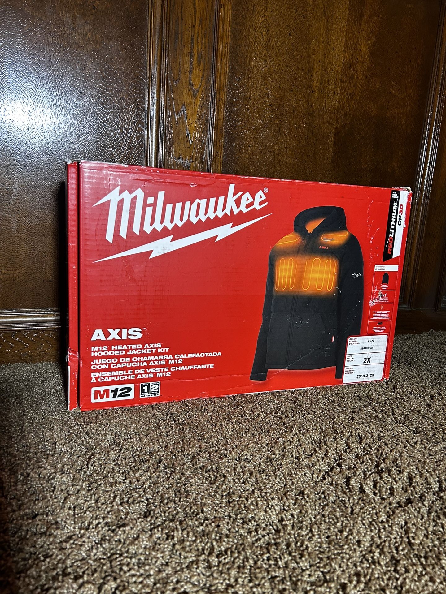 Milwaukee M12 Heated Axis Hooded Jacket Kit 2XL